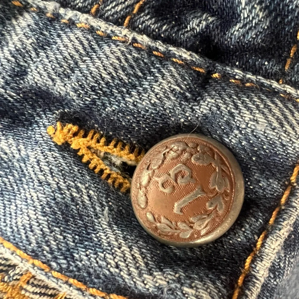 R13 Boyfriend Jeans in Garnet Blue Size 27 - Picture 8 of 9